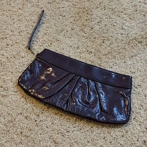 NWOT Purple clutch/wristlet